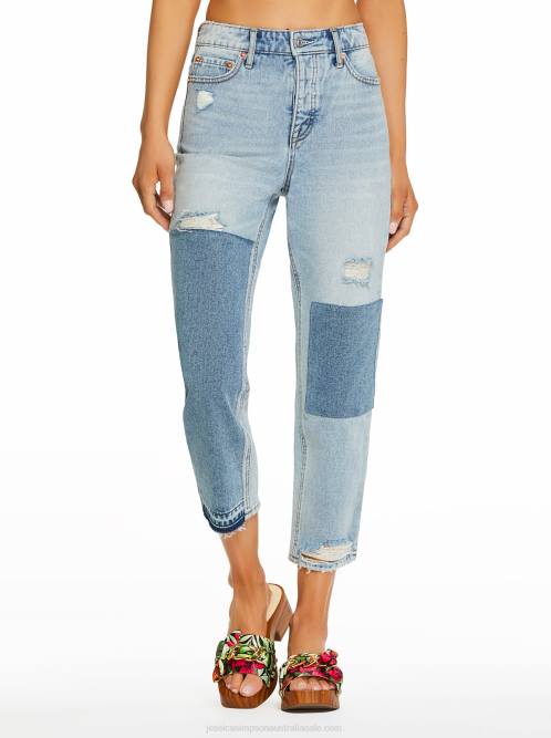 Jessica SimpsonThrowback Straight Jeans in Summer Fling H426389