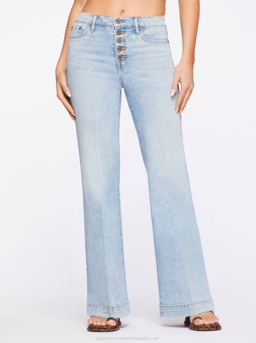 Jessica SimpsonTrue Love Wide Leg Trouser Jeans in Carry On H426431
