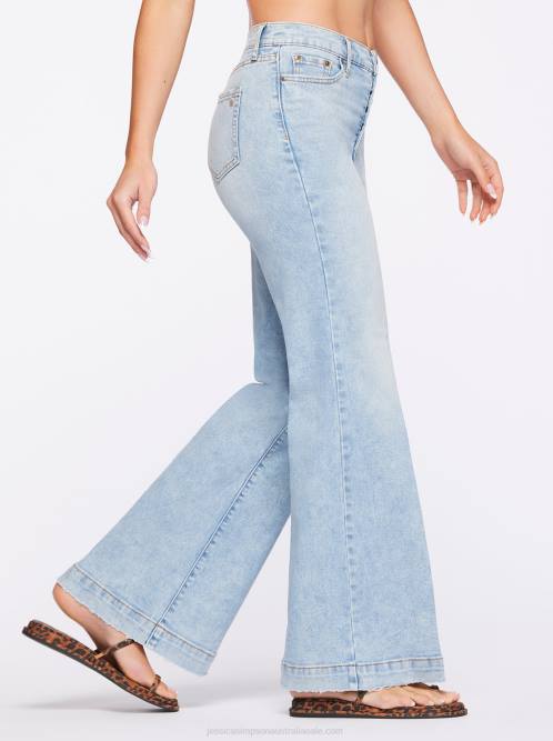 Jessica SimpsonTrue Love Wide Leg Trouser Jeans in Carry On H426431