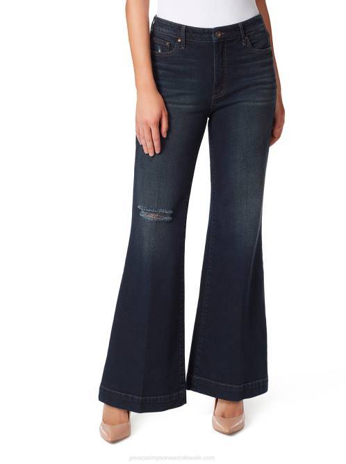 Jessica SimpsonTrue Love Wide Leg Trouser Jeans in Exhale The Past H426432