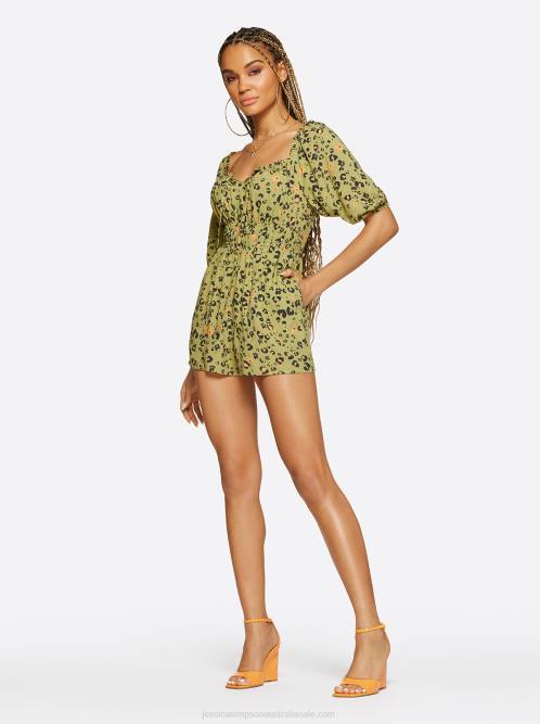 Jessica SimpsonAlena Romper in Flora Cheetah H426650