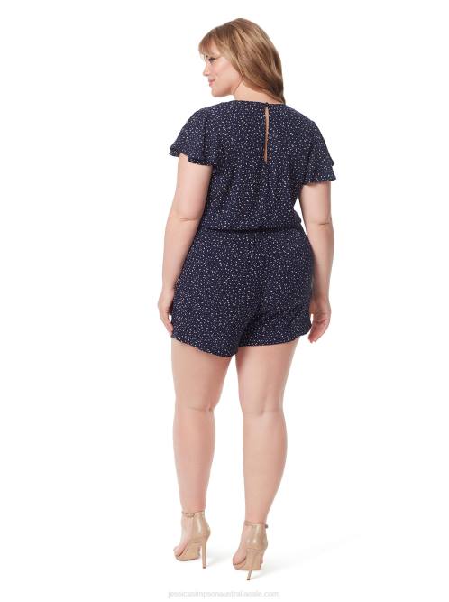 Jessica SimpsonIlona Romper in Feathered Spots H426658