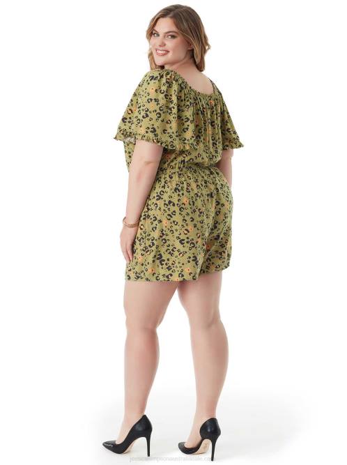 Jessica SimpsonJohanna Romper in Flora Cheetah H426652