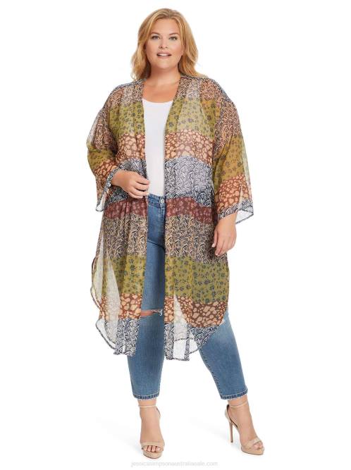 Jessica SimpsonBlaine Kimono in Blooming Patchwork H426631