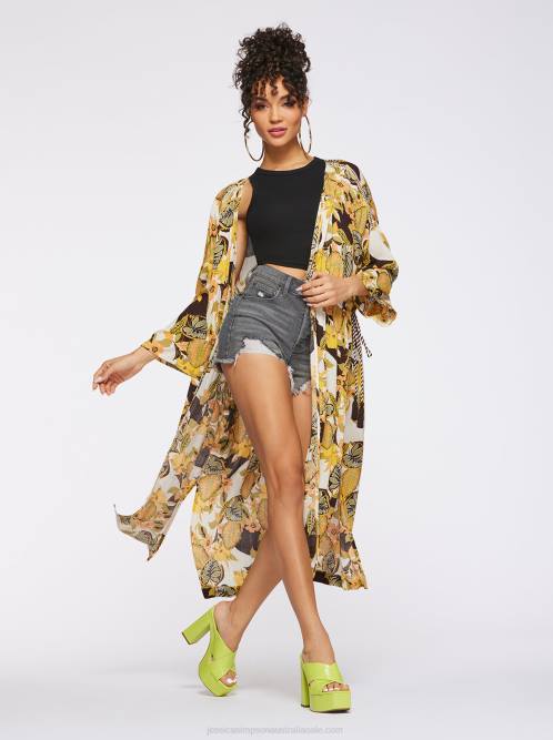Jessica SimpsonLailaa Kimono in Clover Field H426629