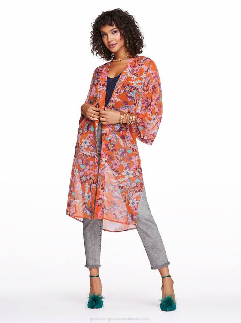 Jessica SimpsonTina Kimono in Vibrant Bouquet H4261122