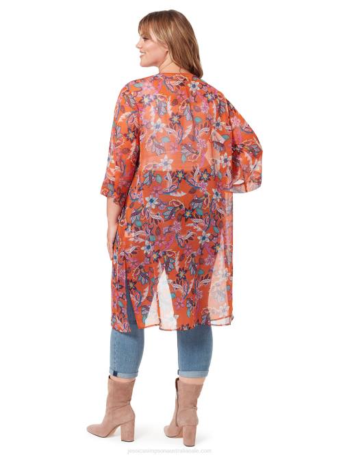 Jessica SimpsonTina Kimono in Vibrant Bouquet H4261122