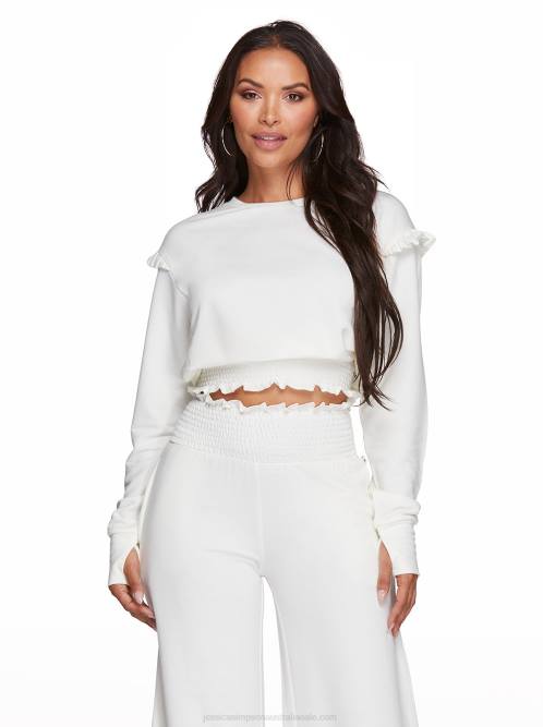Jessica SimpsonEloise Ruffle Top in Egret H426669