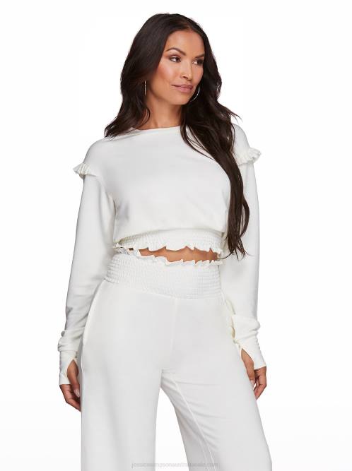 Jessica SimpsonEloise Ruffle Top in Egret H426669