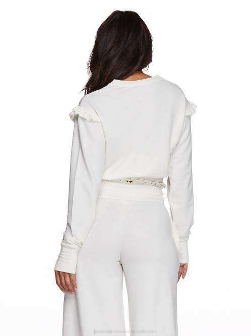 Jessica SimpsonEloise Ruffle Top in Egret H426669