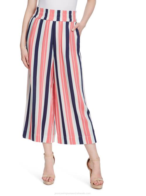 Jessica SimpsonRosalie Wide Leg Pant in Black Iris Stripe H426375