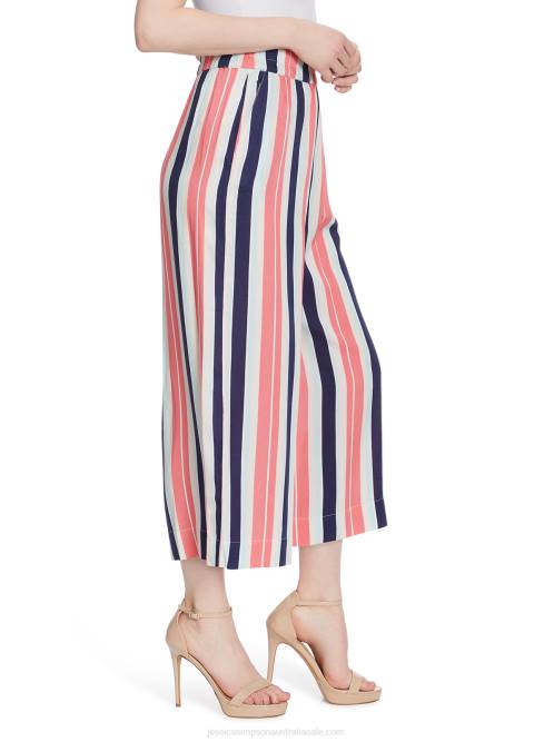 Jessica SimpsonRosalie Wide Leg Pant in Black Iris Stripe H426375