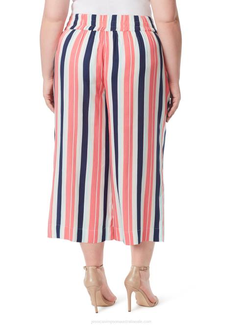 Jessica SimpsonRosalie Wide Leg Pant in Black Iris Stripe H426375