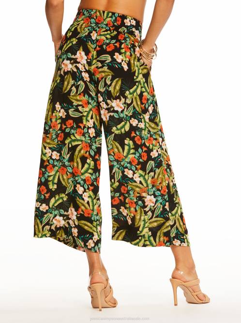Jessica SimpsonRosalie Wide Leg Pant in Island Wildfower Black H426378