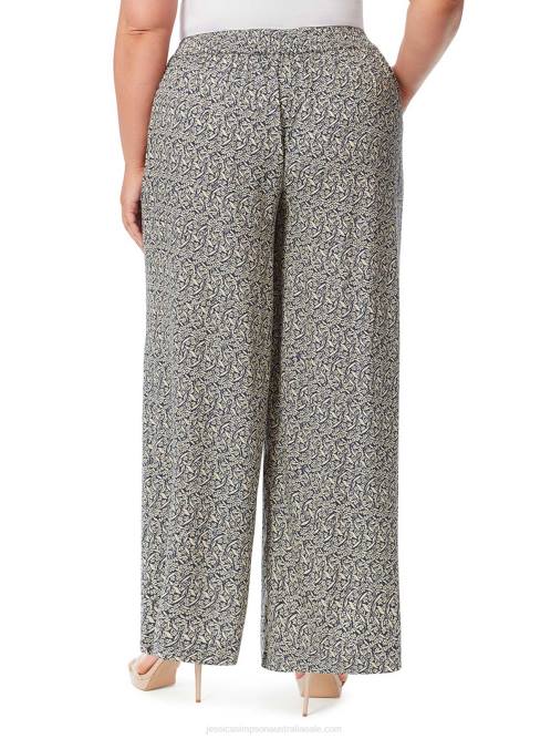 Jessica SimpsonShaye Pant in Wavy Jasmines Dress Blues H426353