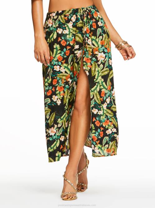 Jessica SimpsonIrina Skirt in Island Wildflower Black H426394