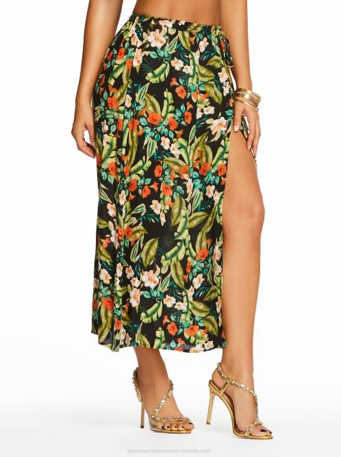 Jessica SimpsonIrina Skirt in Island Wildflower Black H426394