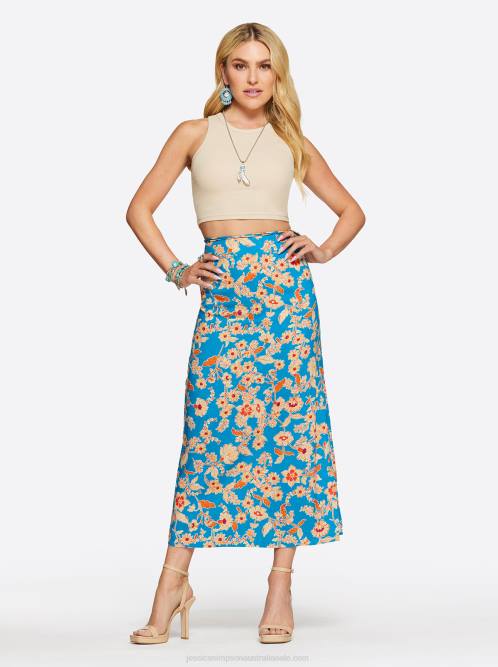 Jessica SimpsonJildie Slip Skirt Southern Beauties H426341