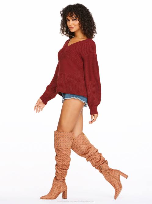 Jessica SimpsonElmira Sweater in Russet Brown H426589