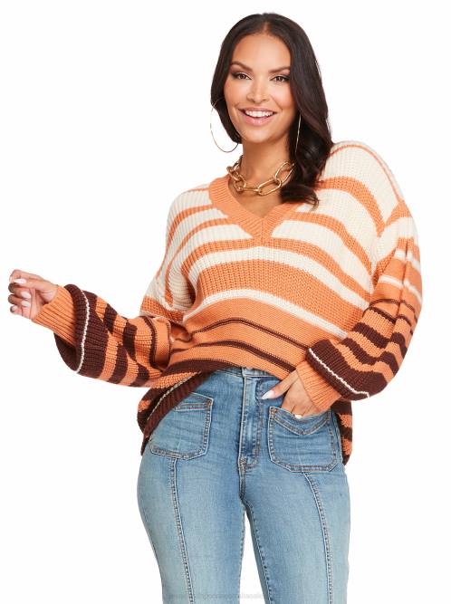 Jessica SimpsonElmira Sweater in Sandstone Stripe H426588