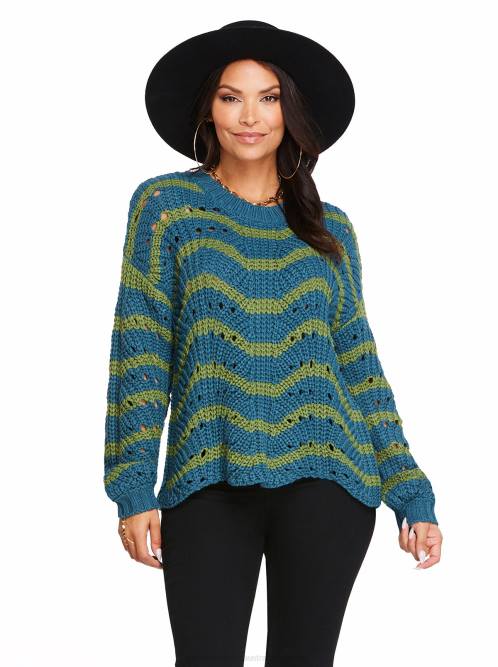 Jessica SimpsonFayette Sweater in Stargazer Stipe H426583