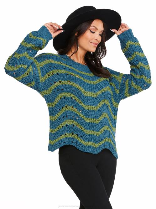 Jessica SimpsonFayette Sweater in Stargazer Stipe H426583