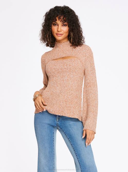 Jessica SimpsonKaida Sweater in Mocha Mousse H426570
