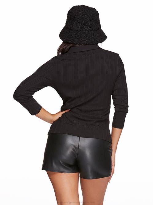 Jessica SimpsonMila Polo Shirt in Black H4261115