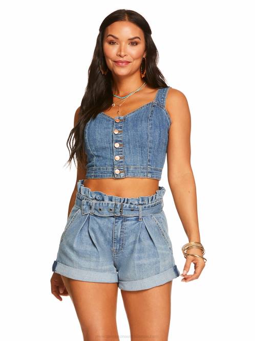 Jessica SimpsonClara Bustier Top in Overcast H426482