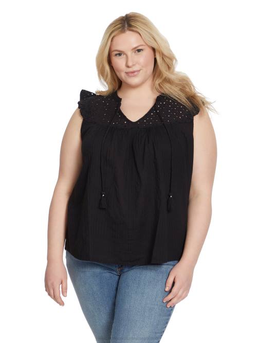 Jessica SimpsonAlisha Top in Black H4261141