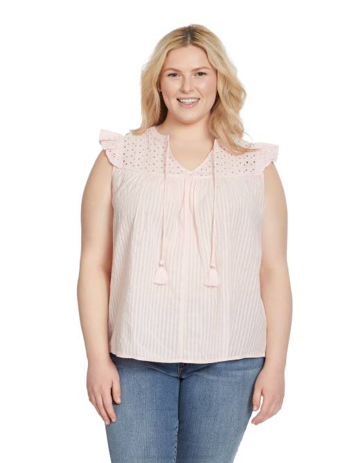 Jessica SimpsonAlisha Top in Chalk Pink H4261164