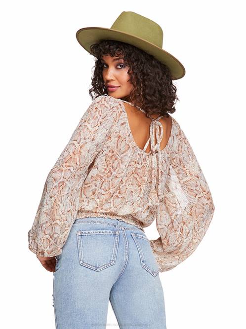 Jessica SimpsonCaroline Top in Shadow Snake H4261112