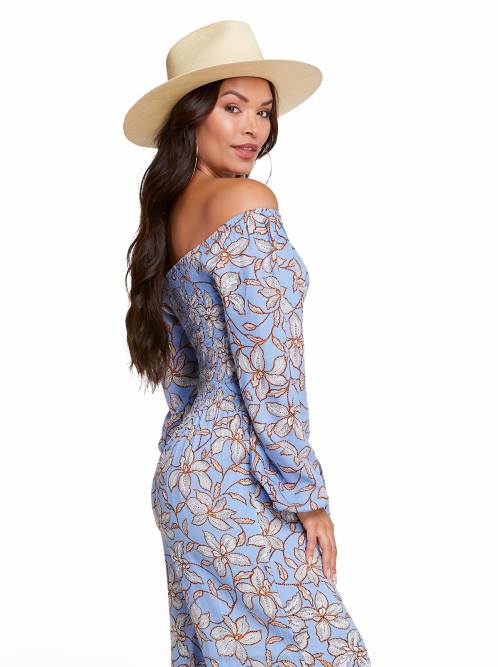 Jessica SimpsonDaniela Top in Amazon Floral Bel Air Blue H4261155