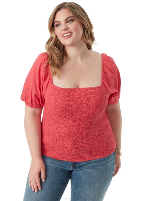 Jessica SimpsonDiamond Top in Claret Red H426685