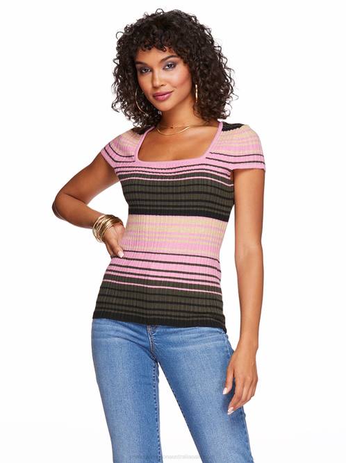 Jessica SimpsonFiona Top in Rosebud Stripe H426775