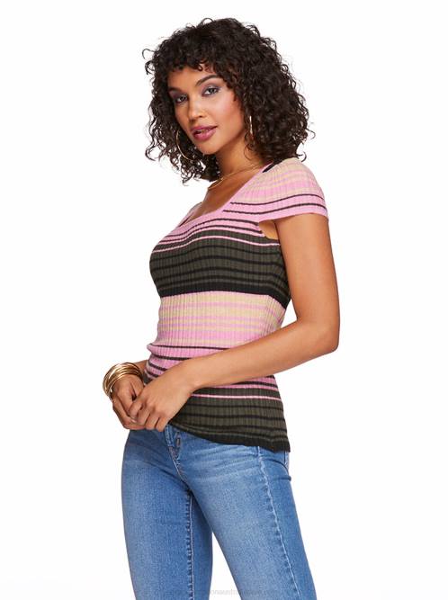 Jessica SimpsonFiona Top in Rosebud Stripe H426775