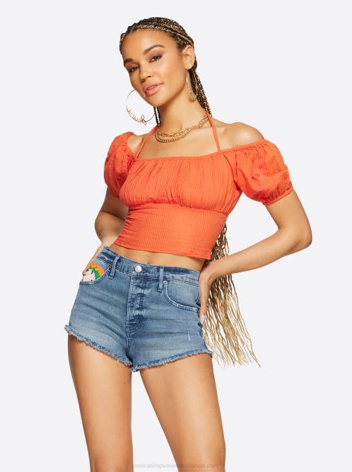 Jessica SimpsonIrin Halter Tie Top in Paprika H426679