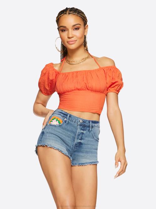 Jessica SimpsonIrin Halter Tie Top in Paprika H426679