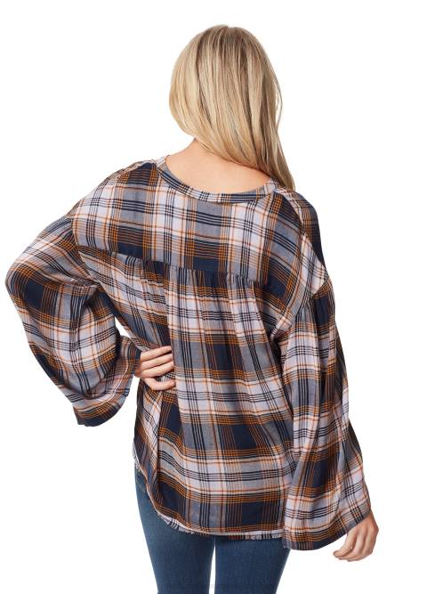Jessica SimpsonJenna Top in Festive Plaid H4261129