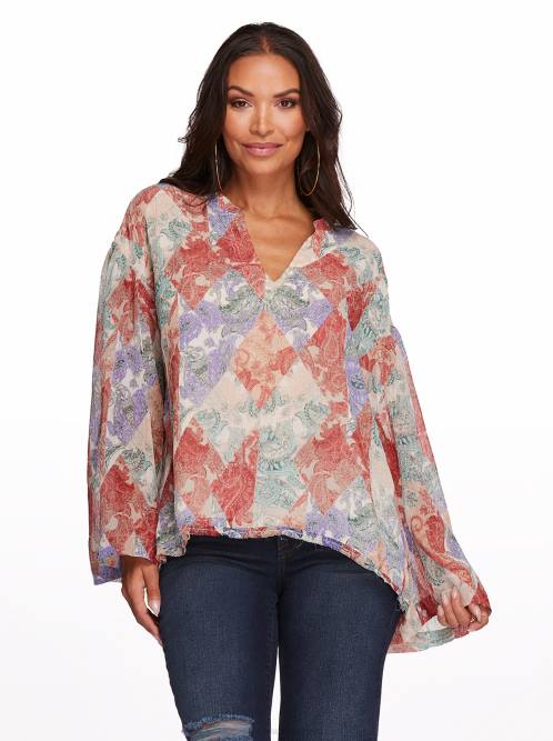 Jessica SimpsonJenna Top in Paisley Patch H4261126
