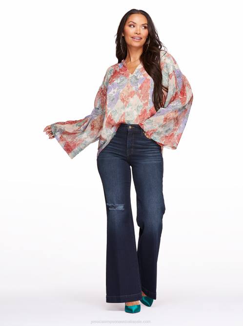Jessica SimpsonJenna Top in Paisley Patch H4261126