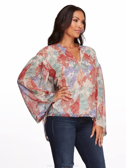 Jessica SimpsonJenna Top in Paisley Patch H4261126
