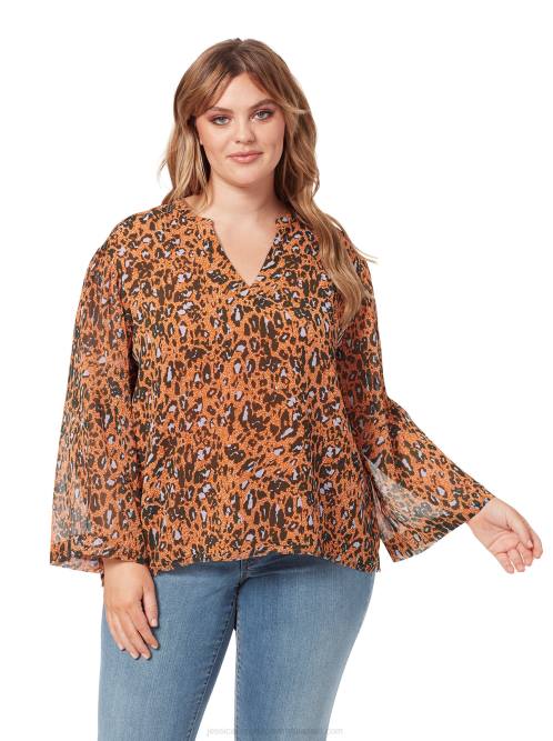 Jessica SimpsonJenna Top in Speckled Cheetah H426770