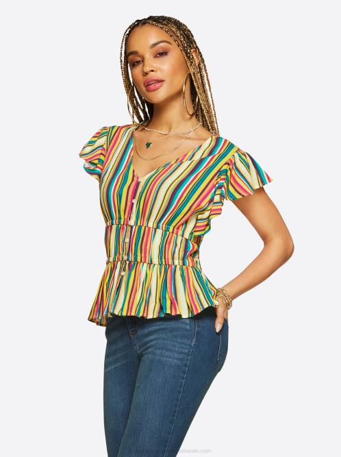 Jessica SimpsonJeydon Top in Torrid Stripe H426688
