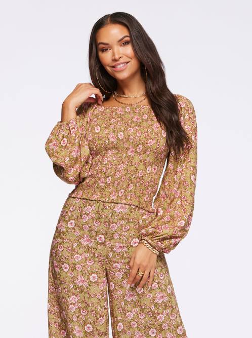 Jessica SimpsonKatiya Top in Boa Botanical Dots H426636
