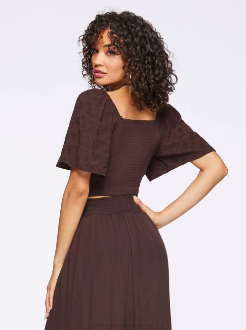 Jessica SimpsonKerrigan Crop Top in Coffee H426633