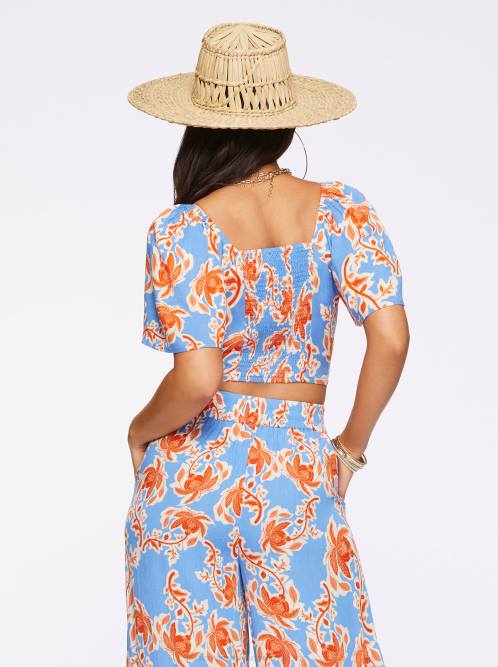 Jessica SimpsonKerrigan Crop Top in Defined Botanicals H426641