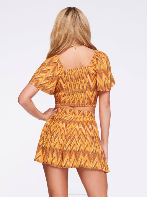 Jessica SimpsonKerrigan Crop Top in Ikat Chevron H426630