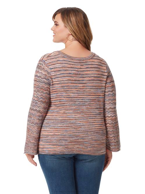 Jessica SimpsonMarietta Top in Mocha Mousse Multi Stripe H426749