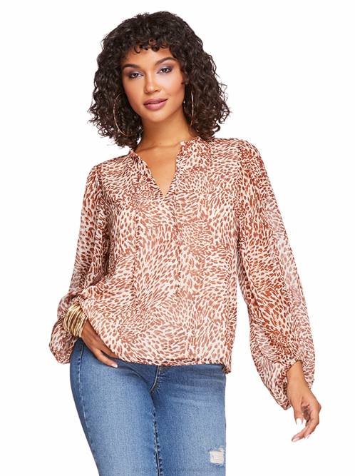 Jessica SimpsonRuby Top in Leopard Swirl H4261114